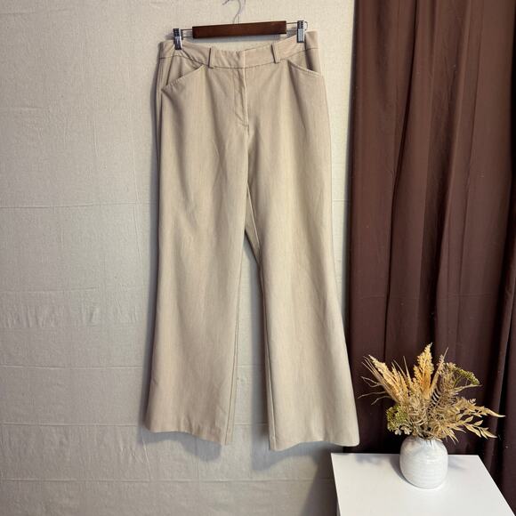 Worthington Dress Pants Size 10 Tan Business Wear with Front Pockets  Belt Loops - Picture 1 of 12
